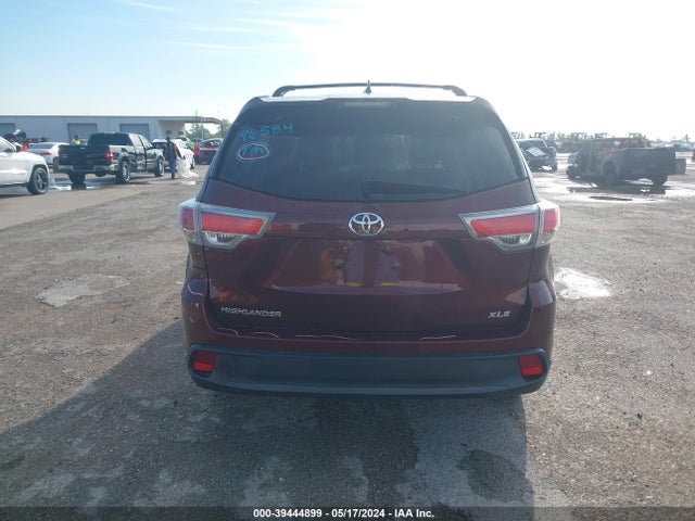 Toyota Highlander Xle V6 2016 5TDKKRFH0GS187042 Image 16
