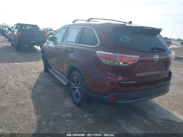Toyota Highlander Xle V6 2016 5TDKKRFH0GS187042 Image 3