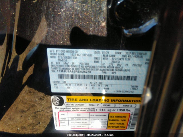 Ford Expedition Limited 2024 1FMJU2A82REA26278 Image 9