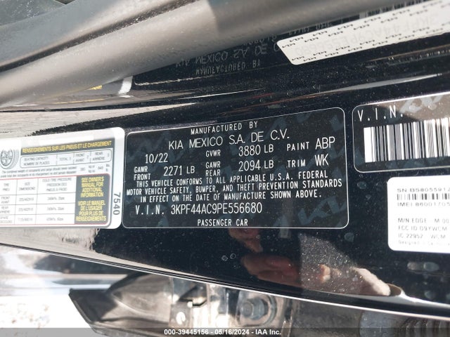 KIA Forte Gt Manual 2023 3KPF44AC9PE556680 Image 9
