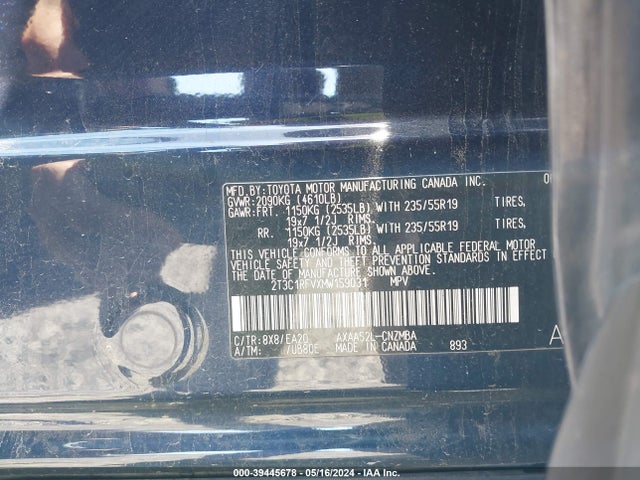 Toyota Rav4 Xle Premium 2021 2T3C1RFVXMW159031 Image 9