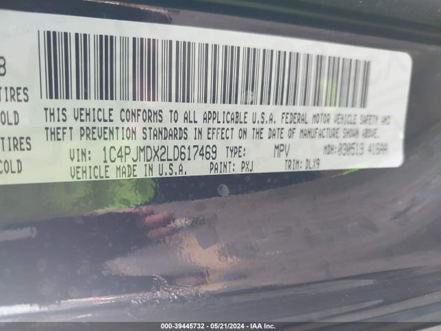 1C4PJMDX2LD617469 Jeep Cherokee Limited 4x4