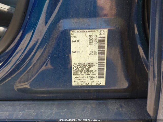 Nissan Altima 2.5 Sr 2016 1N4AL3AP6GC279946 Image 9