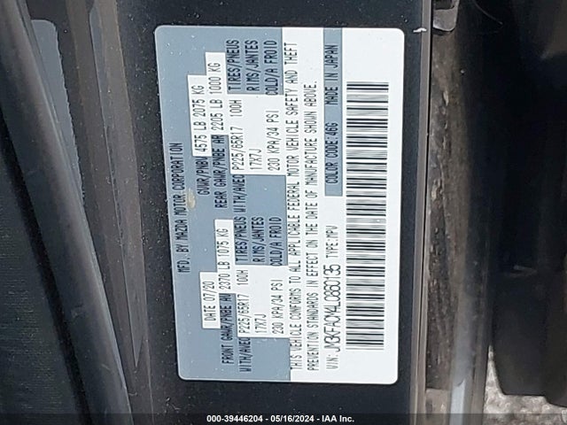 Mazda Cx-5 Touring 2020 JM3KFACM4L0860135 Image 9