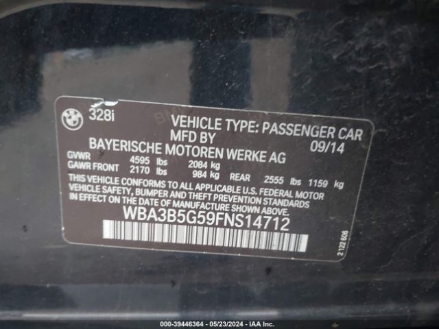 WBA3B5G59FNS14712 BMW 328i Xdrive