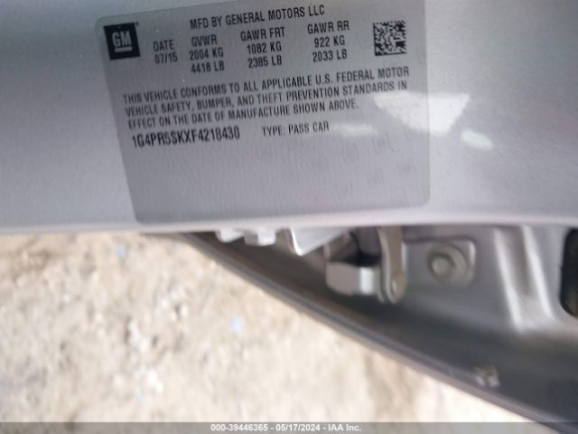 1G4PR5SKXF4218430 Buick Verano Convenience Group