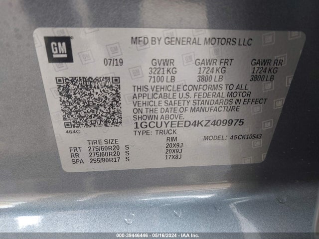 Chevrolet Silverado 1500 Rst 2019 1GCUYEED4KZ409975 Image 9