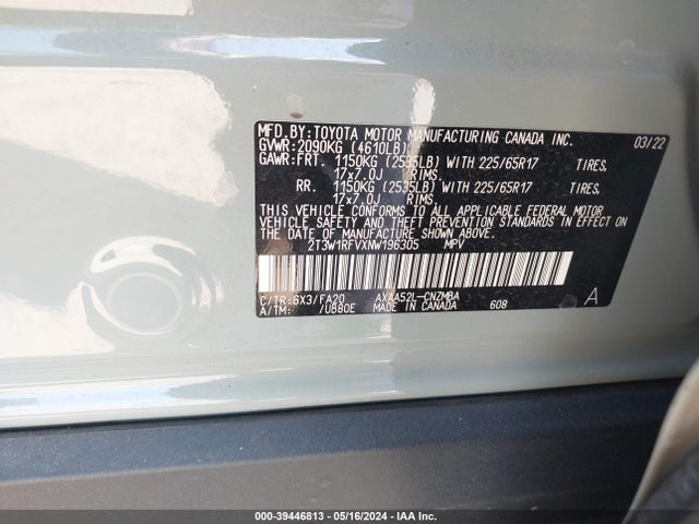 Toyota Rav4 Xle 2022 2T3W1RFVXNW196305 Image 9