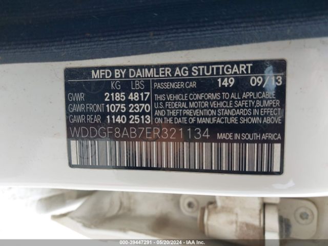 WDDGF8AB7ER321134 Mercedes-Benz C 300 Luxury 4matic/sport 4matic
