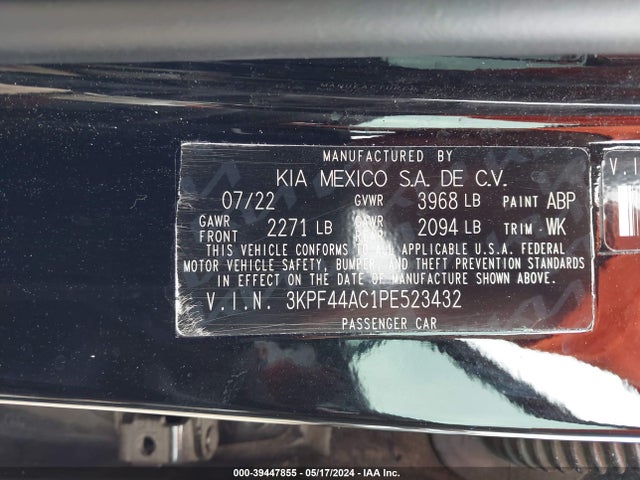 KIA FORTE GT 2023 3KPF44AC1PE523432 Image 9