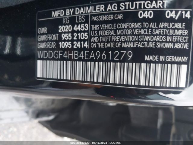 WDDGF4HB4EA961279 Mercedes-Benz C 250 Luxury/sport
