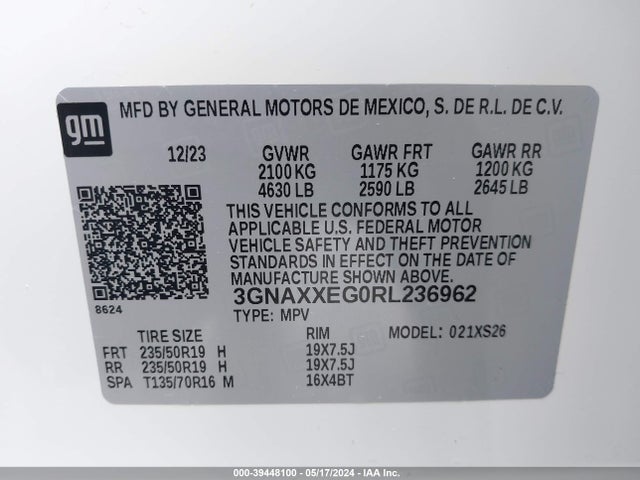 Chevrolet Equinox Awd Premier 2024 3GNAXXEG0RL236962 Image 9