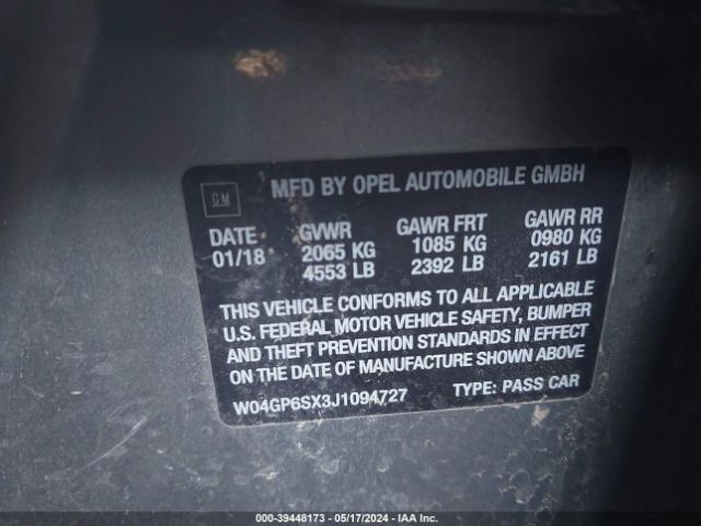 W04GP6SX3J1094727 Buick Regal Sportback Essence