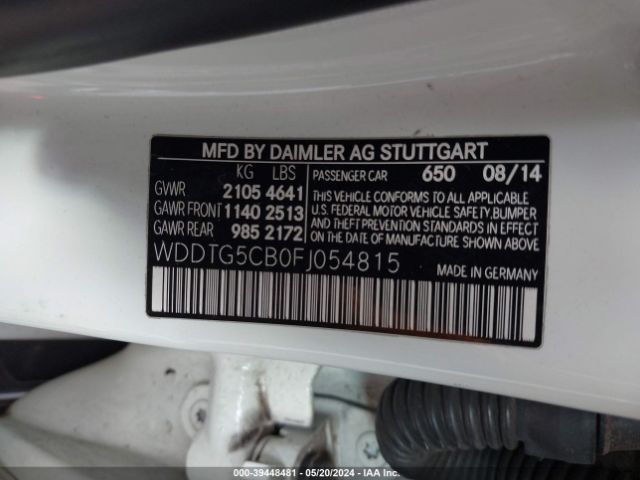 WDDTG5CB0FJ054815 Mercedes-Benz Gla 45 Amg 4matic