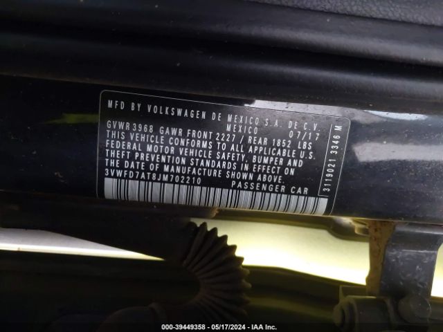 3VWFD7AT8JM702210 Volkswagen Beetle 2.0t Coast/2.0t S