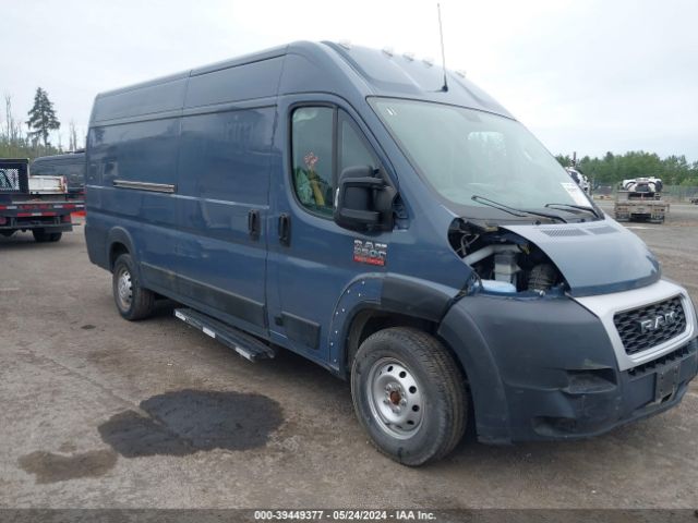 39449377 :رقم المزاد ، 3C6URVJG3KE551380 vin ، 2019 Ram Promaster 3500 Cargo Van High Roof 159 Wb Ext مزاد بيع