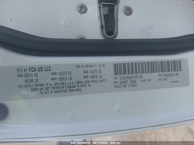 2C3CCABG0FH797105 Chrysler 300 300s