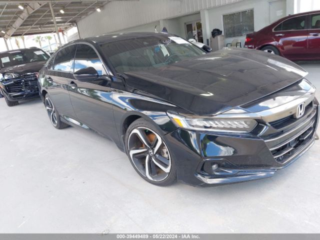 Auction sale of the 2021 Honda Accord Sport, vin: 1HGCV1F3XMA004273, lot number: 39449489