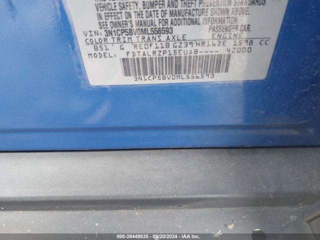 3N1CP5BV0ML556593 Nissan Kicks S Xtronic Cvt