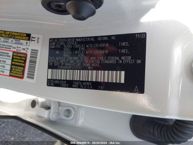Toyota Highlander Xle 2023 5TDKDRBH9PS010747 Image 9