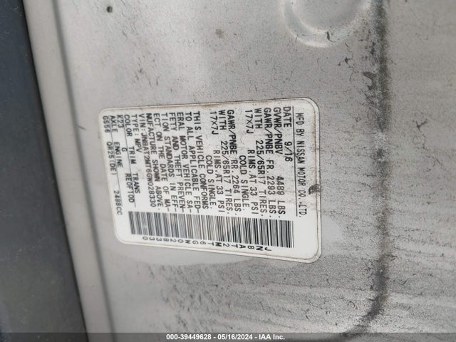 Nissan ROGUE S 2016 JN8AT2MT6GW028330 Image 9