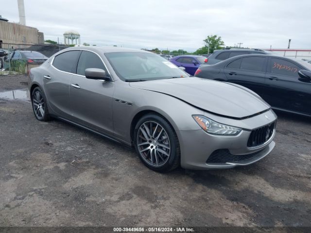 2015 Maserati Ghibli მანქანა იყიდება აუქციონზე, vin: ZAM57XSA1F1155252, აუქციონის ნომერი: 39449656