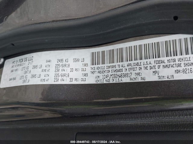 Jeep Cherokee High Altitude 4x4 2017 1C4PJMDB2HW630917 Image 9