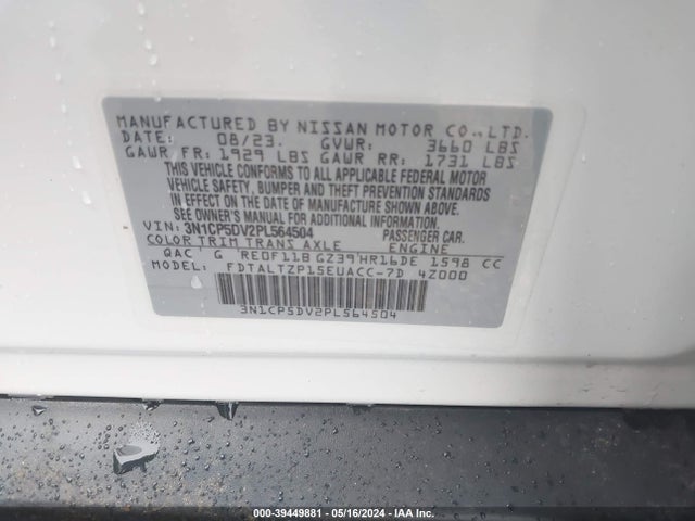Nissan Kicks Sr Xtronic Cvt 2023 3N1CP5DV2PL564504 Image 9