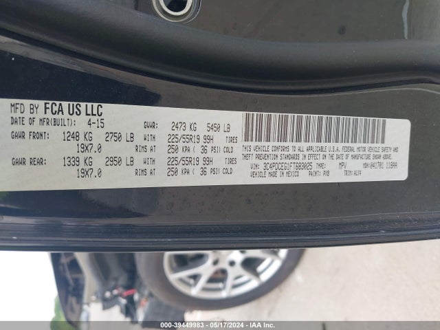 Dodge Journey R/t 2015 3C4PDCEG1FT683025 Image 9