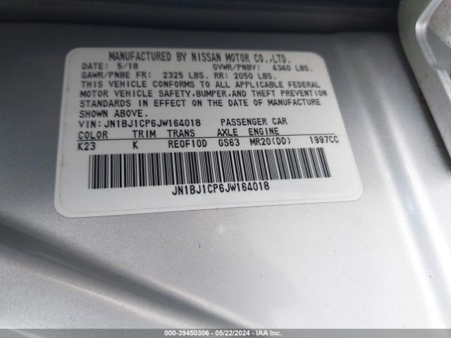 JN1BJ1CP6JW164018 Nissan Rogue Sport Sv