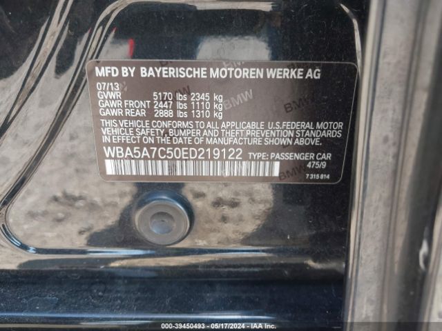WBA5A7C50ED219122 BMW 528i Xdrive