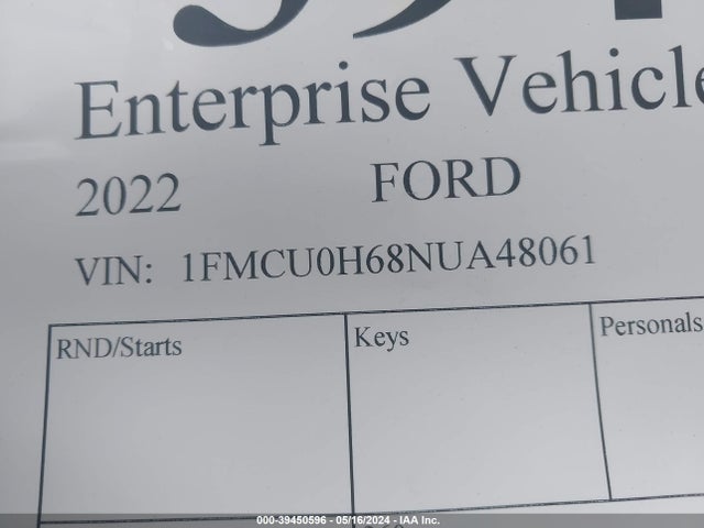Ford ESCAPE SEL 2022 1FMCU0H68NUA48061 Image 9