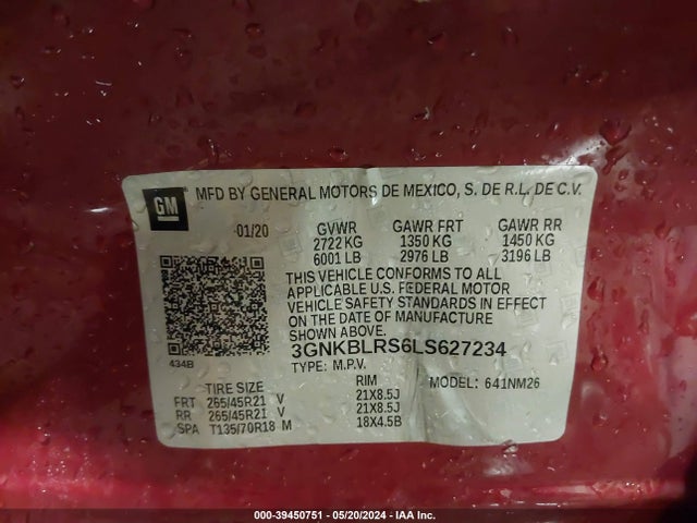 Chevrolet Blazer Awd Premier 2020 3GNKBLRS6LS627234 Image 9