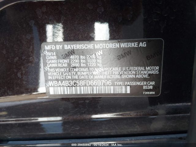 WBA4B3C58FD669796 BMW 435i Gran Coupe Xdrive
