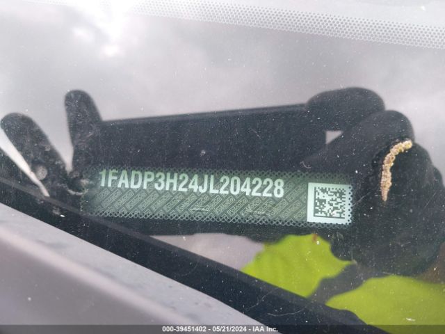 1FADP3H24JL204228 Ford FOCUS SEL