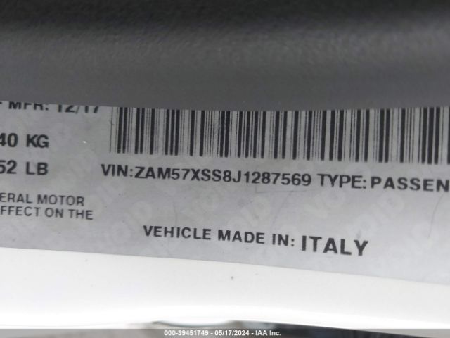 ZAM57XSS8J1287569 Maserati Ghibli Gransport