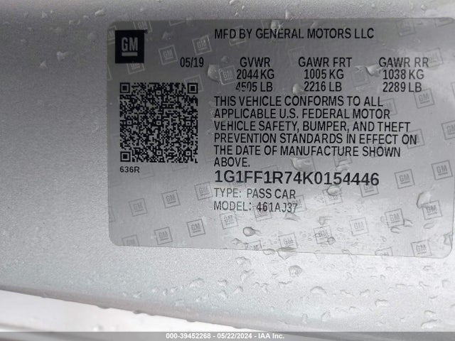 Chevrolet Camaro 1ss 2019 1G1FF1R74K0154446 Image 9