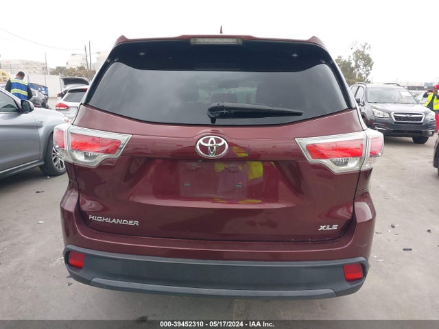 Toyota Highlander Xle V6 2016 5TDKKRFH9GS185385 Image 15