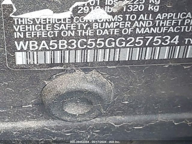 WBA5B3C55GG257534 BMW 535i Xdrive