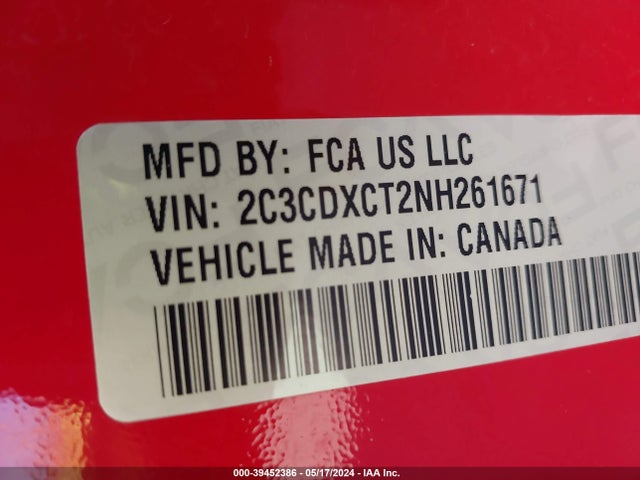 Dodge CHARGER R/T 2022 2C3CDXCT2NH261671 Image 9