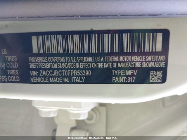 ZACCJBCT0FPB53390 Jeep Renegade Trailhawk