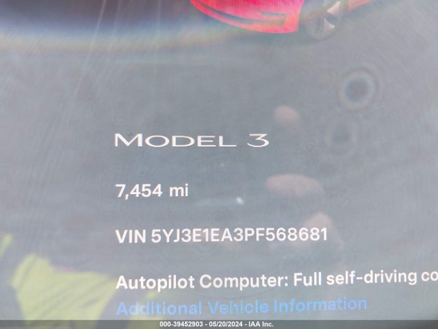 Tesla Model 3 Rear-wheel Drive 2023 5YJ3E1EA3PF568681 Image 10