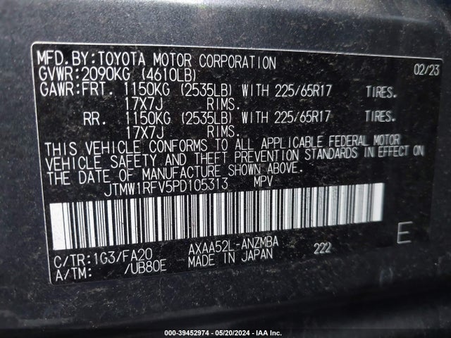 Toyota Rav4 Xle 2023 JTMW1RFV5PD105313 Image 9