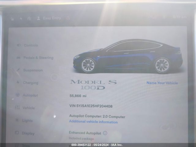 5YJSA1E25HF204408 Tesla Model S 100d/60d/75d/90d/p100d