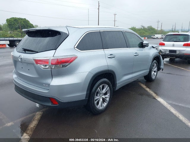 Toyota Highlander Xle V6 2015 5TDKKRFH2FS050179 Image 4
