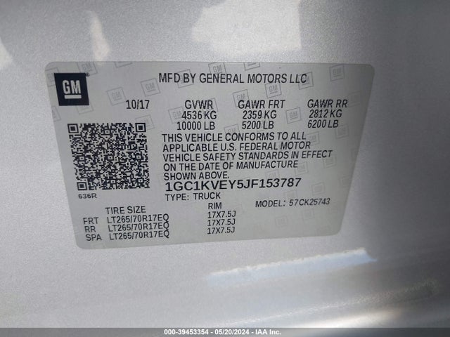 Chevrolet Silverado 2500hd Lt 2018 1GC1KVEY5JF153787 Image 9
