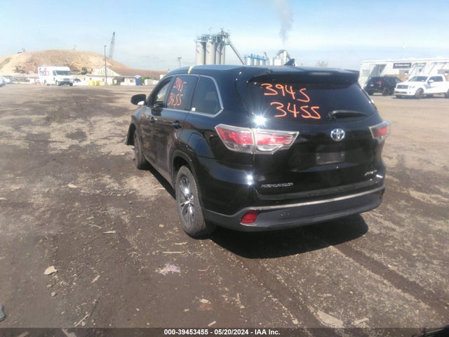Toyota Highlander Xle V6 2016 5TDJKRFH3GS247617 Image 3