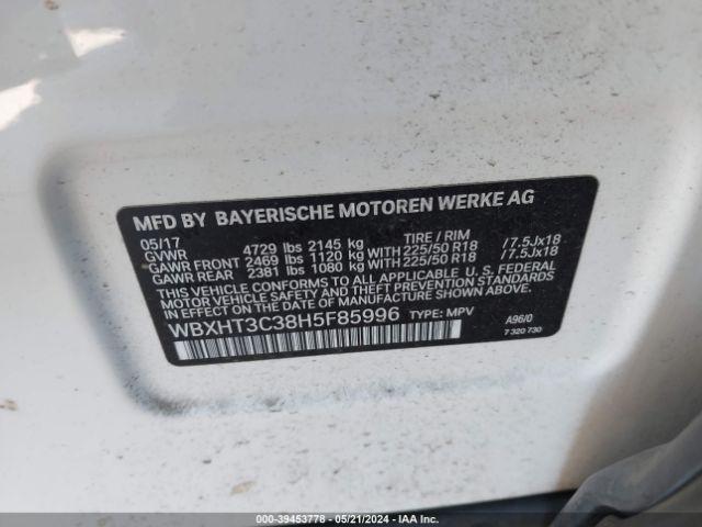 WBXHT3C38H5F85996 BMW X1 Xdrive28i