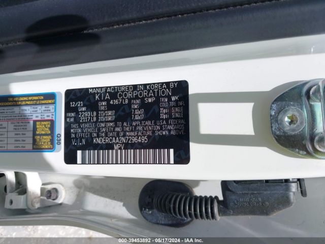 KNDERCAA2N7296495 KIA SELTOS EX