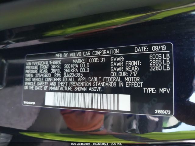 YV4102CK4L1549810 Volvo Xc90 T5 Momentum 7 Passenger